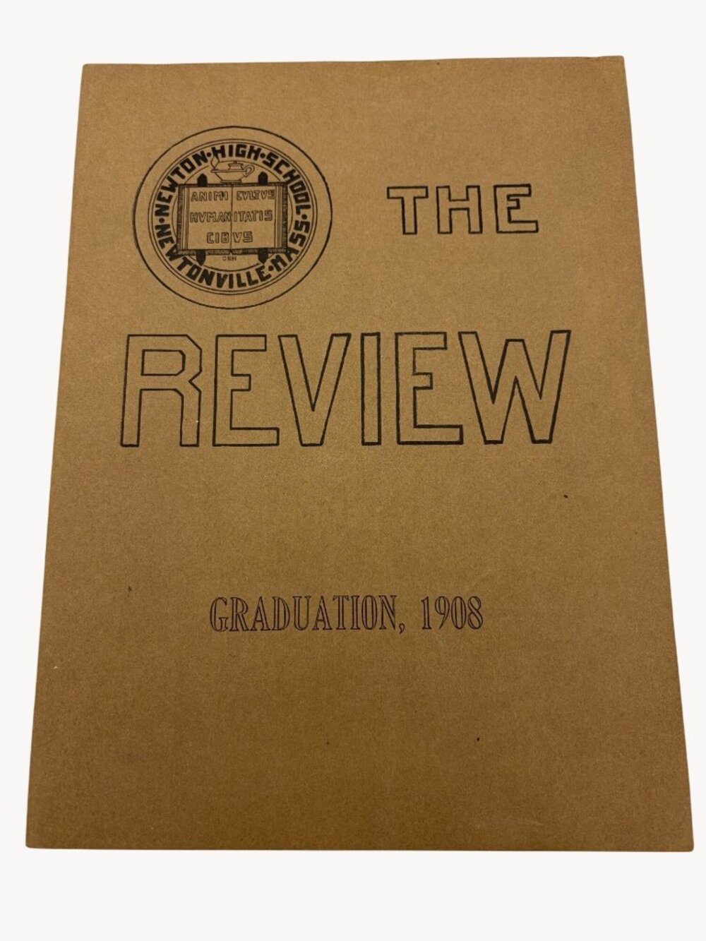 1908 Newton High School Review Graduation Issue MA Photos Sports Ads Student Mag
